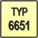 Piktogram - Typ: 6651